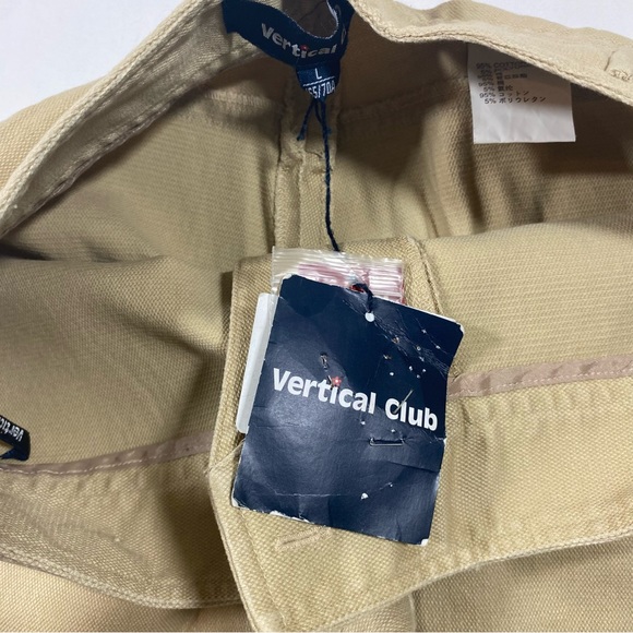 Vertical Club Nude Trousers Pants Straight Leg Cotton Woman’s Large Japan made - Picture 5 of 12